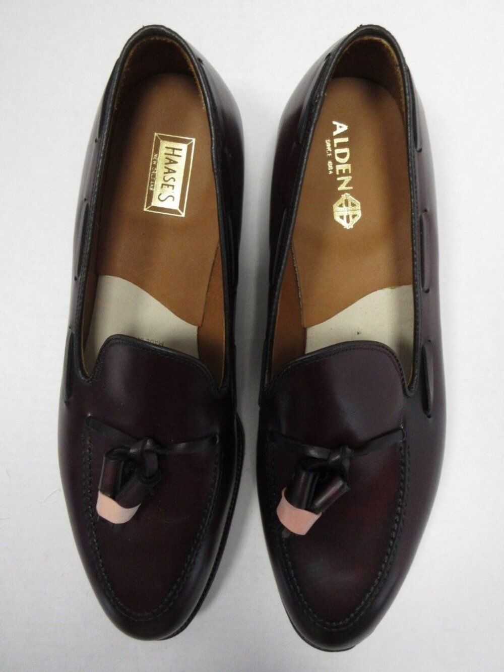 Alden Shoes 11.5 C Red Tassel Loafer Calfskin Leather Aberdeen Last